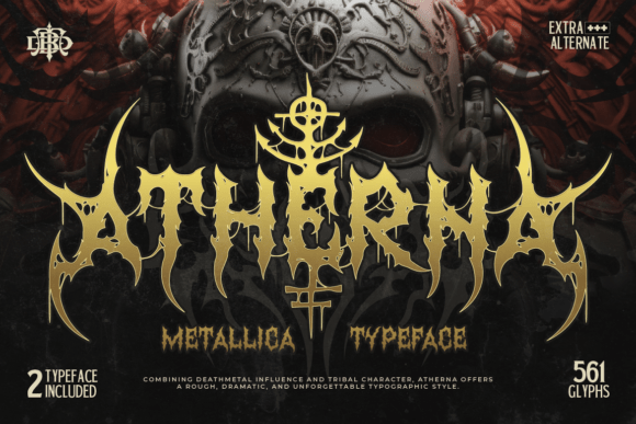 Atherna: The Typeface Born from Chaos and Forged in Darkness