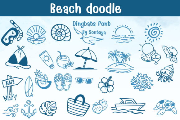 Beach Doodle: A Playful Typeface for Creative Branding