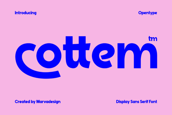 Cottem: The Friendly Giant of Display Typography