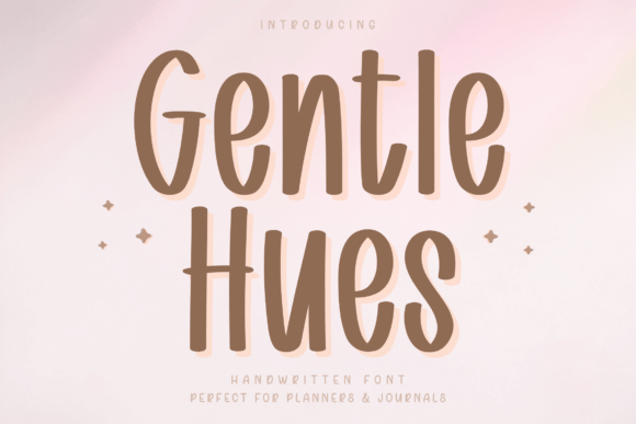 Gentle Hues: The Handwritten Font for Calm Design