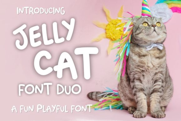 Jelly Cat: A Handwritten Font for Friendly Designs