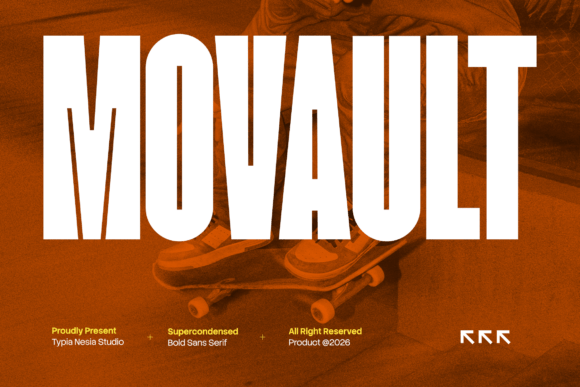 Movault: A Bold Super Condensed Sans for Modern Impact