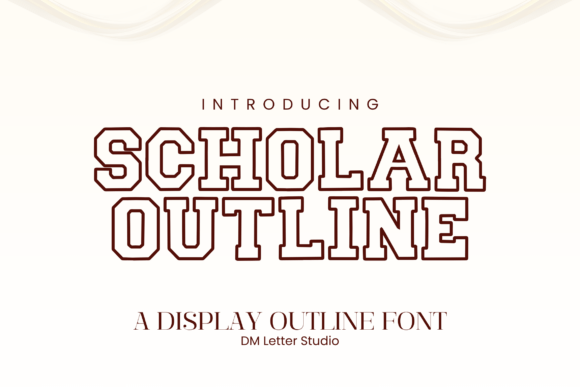 Scholar Block Outline: A Modern Take on Classic Varsity Style