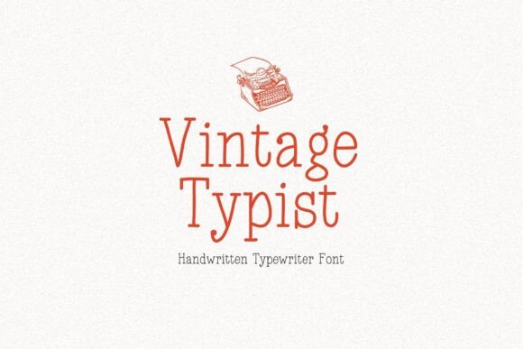 Step Back in Time with Vintage Typist: A Handmade Typewriter Font
