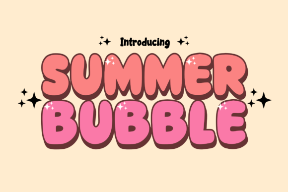 Summer Bubble: A Playful Font for Youthful Projects