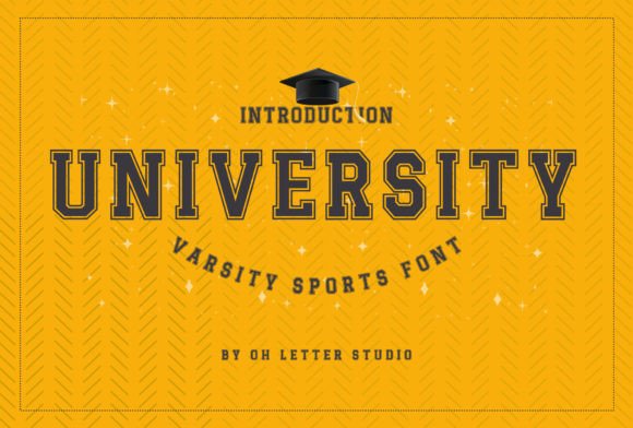 University Font: Capturing Athletic Energy in Your Designs