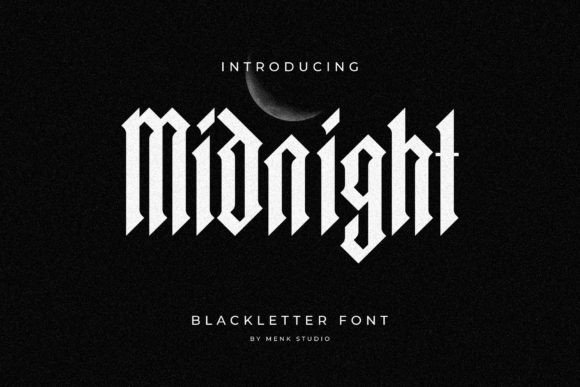 Unleash Gothic Elegance with Midnight Blackletter