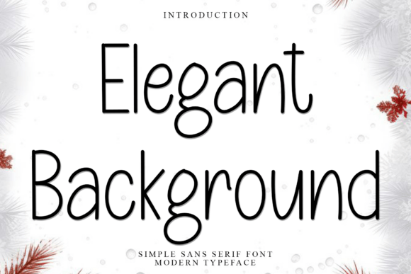 Unveiling Elegant Background: A Typeface with a Soft Touch