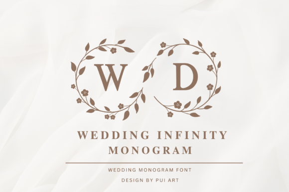 Wedding Infinity Monogram: The Elegant Display Font