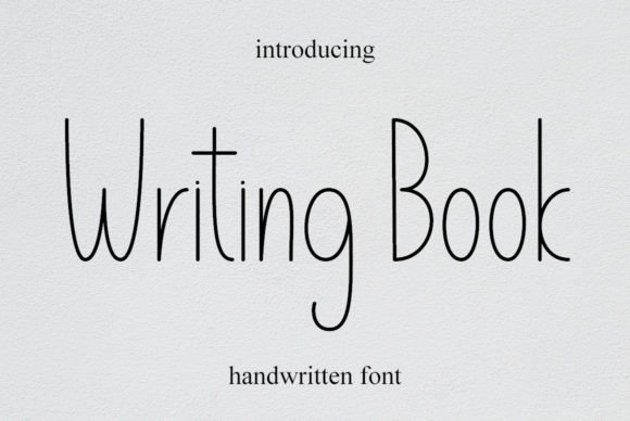Writing Book: A Handwritten Font for Authentic Designs